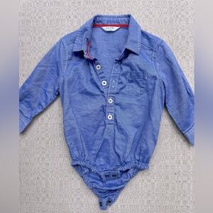 Baby Boden 6-12M Boys Chambray Shirt